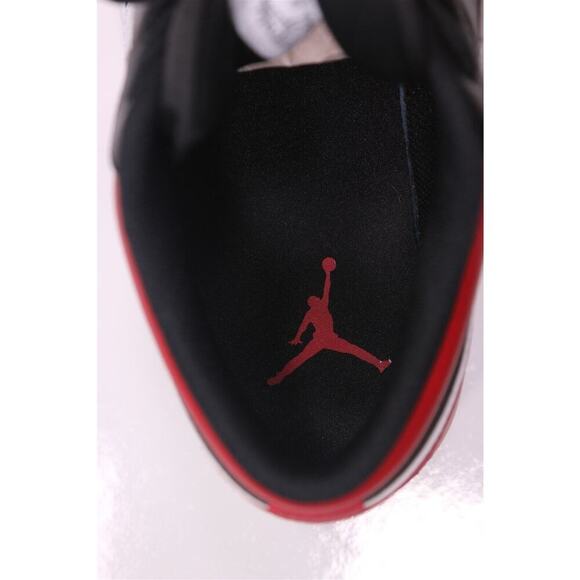 Air Jordan 1 Low Red/Black/White Alternate Bred Toe Worn Once w/ Box Men's US 11 - Picture 11 of 14